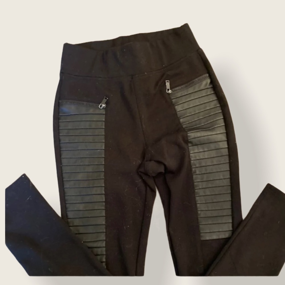 Ci Sono small faux leather pants
